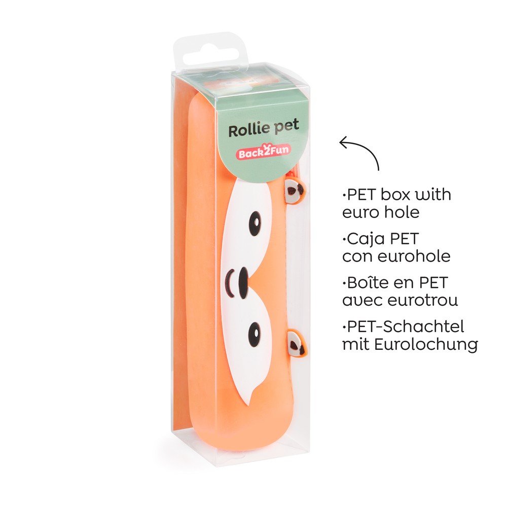 Portatodo Rollie Reddy Back2Fun - Silicona naranja