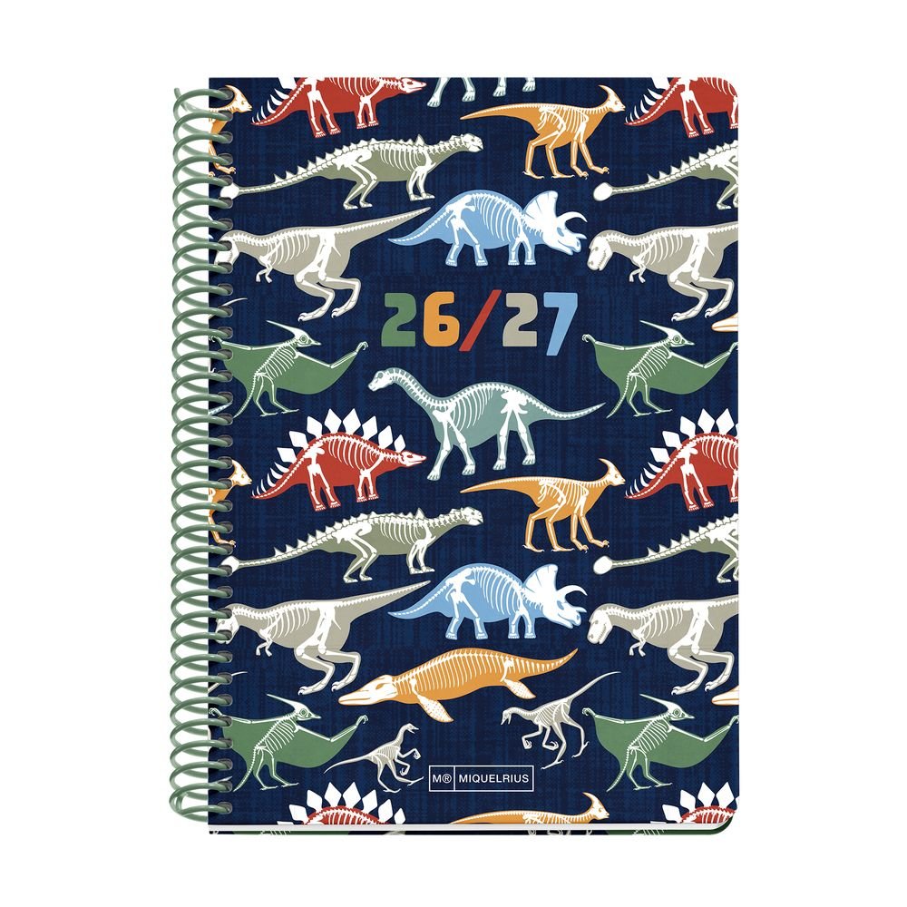 Agenda escolar Plus Dinos 2026-27 Miquelrius Agendas Imagen principal del producto