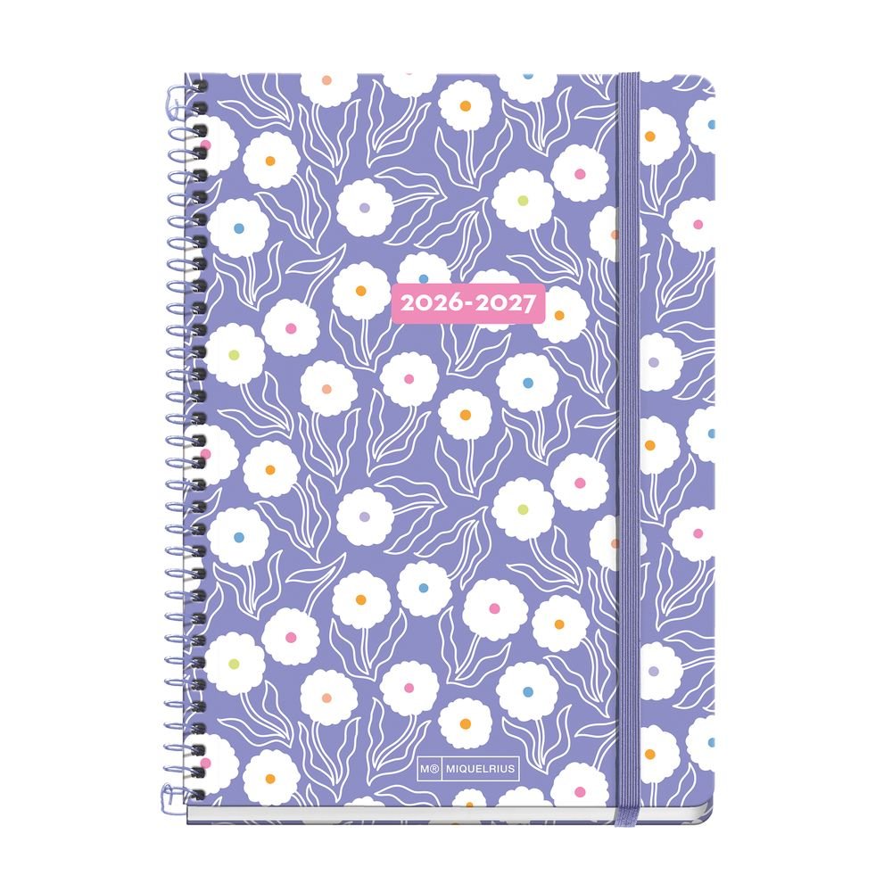 Agenda Escolar Plus Purple Bloom 2026-27 MIQUELRIUS Agendas Imagen principal del producto