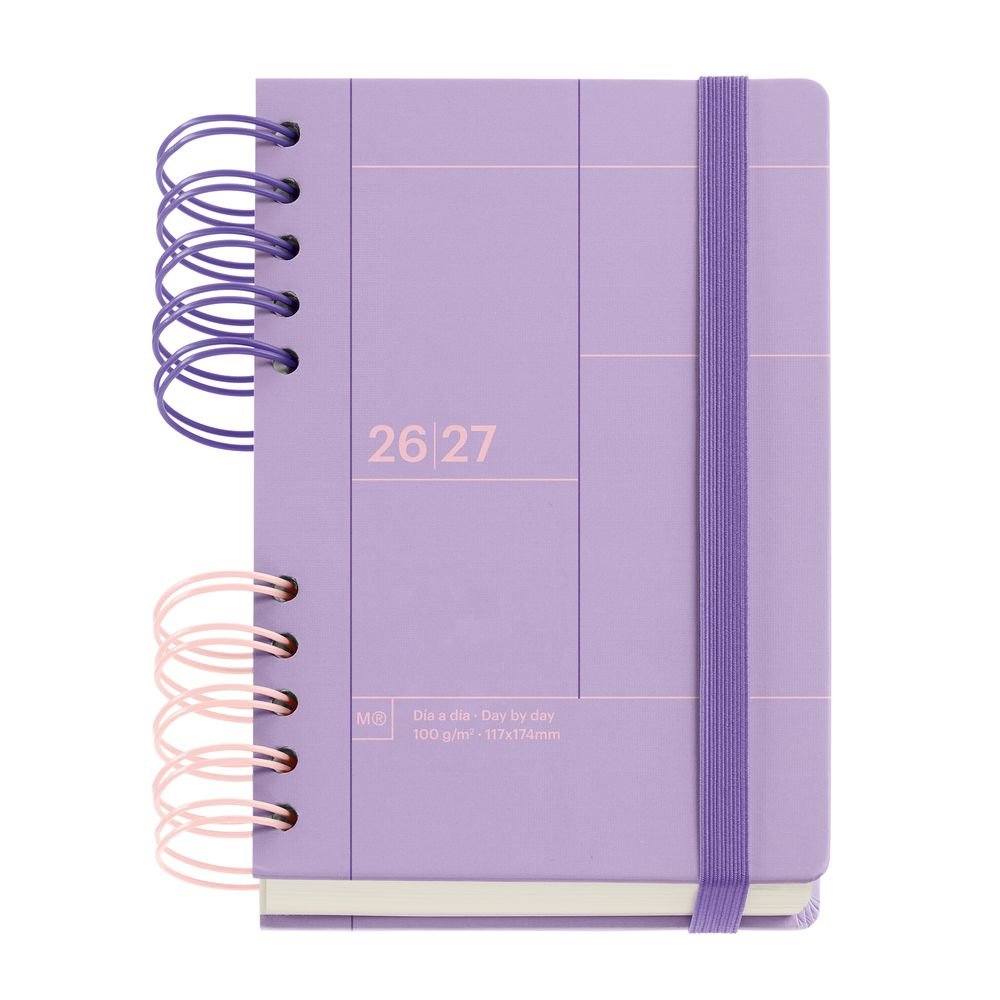 Agenda escolar Activa D/p Malva Back to Basics 2026-27 MIQUELRIUS Agendas Imagen principal del producto