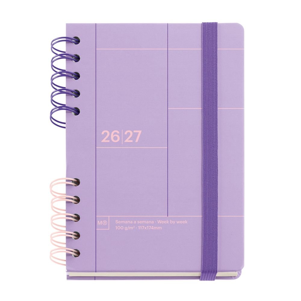 Agenda escolar activa S/v Malva Back to Basics 2026-27 Miquelrius Agendas Imagen principal del producto
