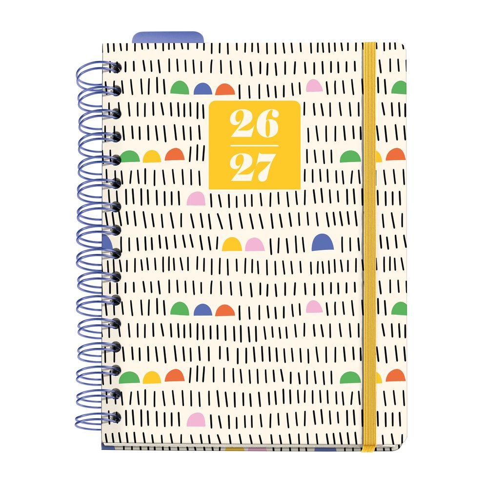 Agenda escolar Plus Wire-o D/p Sunny Lines 2026-27 Miquelrius Imagen principal del producto