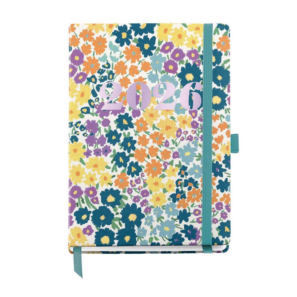 AGENDA ANUAL 2026 JOURNAL D/P IMPR,FLOWERS | MIQUELRIUS AGENDAS