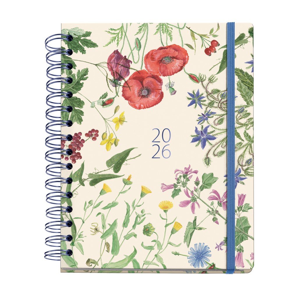 AGENDA ANUAL 2026 PLUS WIRE-O S/V JARDIN ENTREDOS | MIQUELRIUS AGENDAS