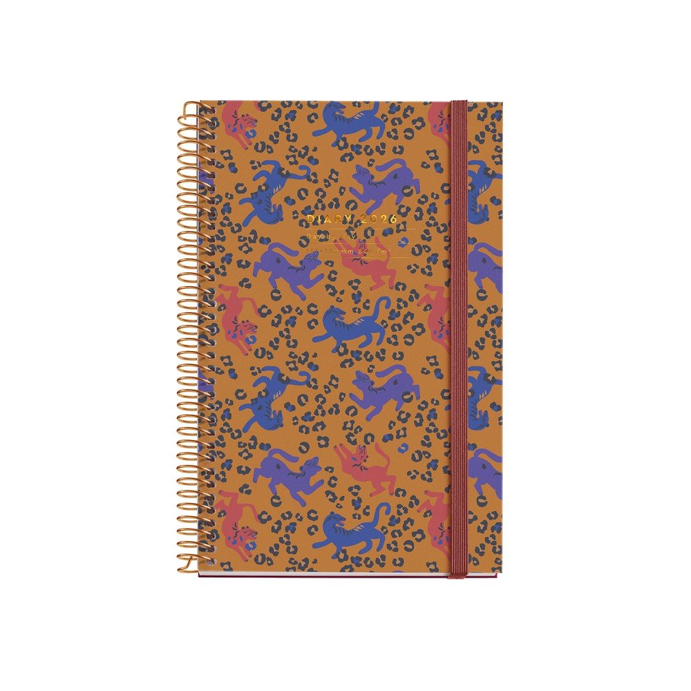 AGENDA ANUAL 2026 ESPIRAL ACTIVA D/P LEOPARD | MIQUELRIUS AGENDAS