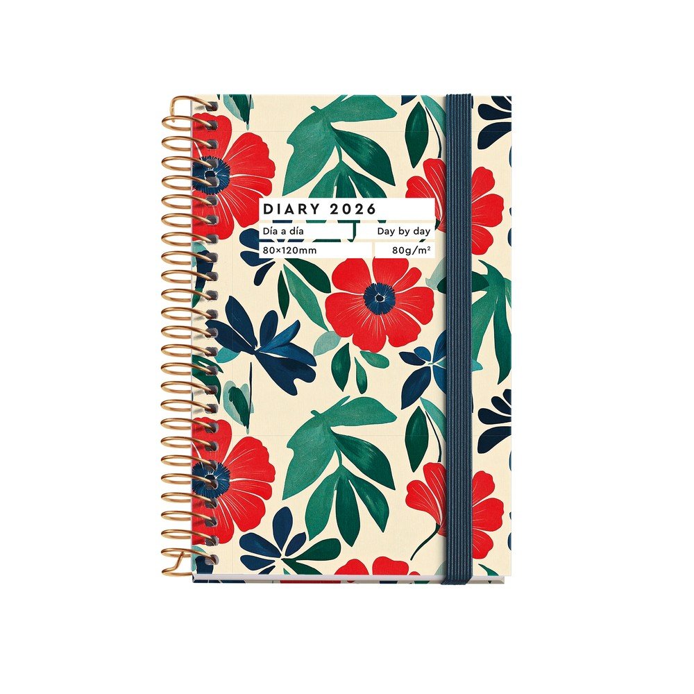 AGENDA ANUAL 2026 ESPIRAL CADDY D/P ANEMONA | MIQUELRIUS AGENDAS