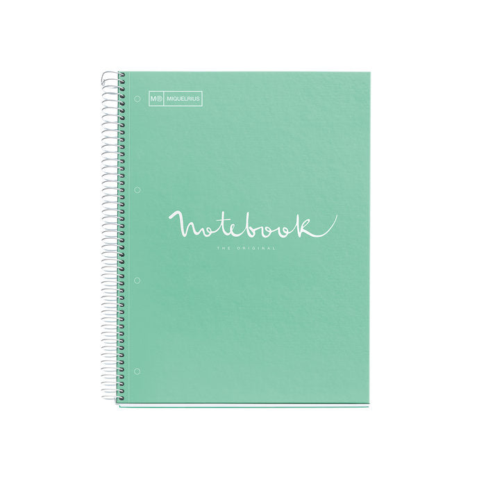 Cuaderno tapa dura A4 puntos Emotions Menta MIQUELRIUS Diseño Imagen principal del producto