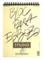 Bloc espiral de esbozo studio a4 100h 90g. grano fino microperforado