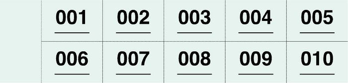 TALONARIO RIFA R-915 DEL 1 A 1000 10 NUMEROS POR TIRA | 30 UNIDADES | (LOAN INDUSTRIAS GRAFICAS)