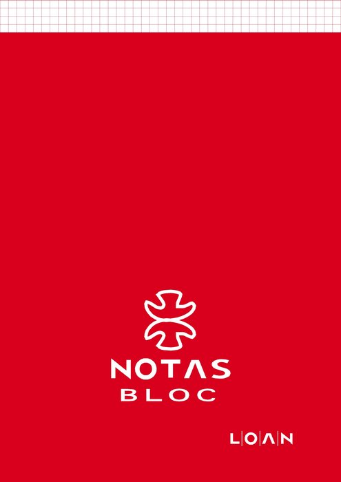 Bloc Espiral Estándar Liso 80H 90g | Loan Industrias Graficas | Cartón | Formato Estándar | Pack 10 Unidades Imagen principal del producto