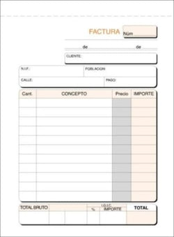 Talonarios de Facturas Natural Duplicado LOAN en Pack de 10 Imagen principal del producto