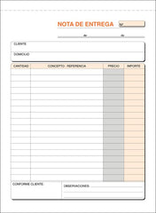 TALONARIO NOTA DE ENTREGA 4º DE Fº T-57 NATURAL | 10 UNIDADES | (LOAN INDUSTRIAS GRAFICAS)
