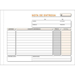 TALONARIO NOTA DE ENTREGA 4º T-49 APAISADO DUPLICADO AUTOCOP | 10 UNIDADES | (LOAN INDUSTRIAS GRAFICAS)