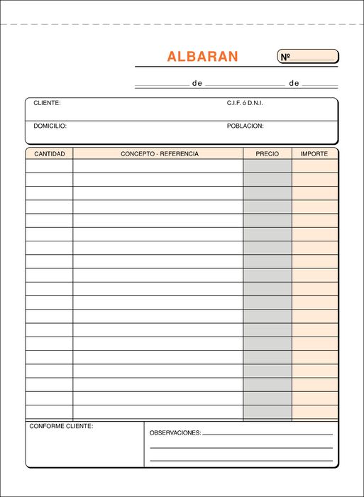 TALONARIO ALBARAN 4º T-122 NATURAL TRIPLICADO AUTOCOPIANTE | 5 UNIDADES | (LOAN INDUSTRIAS GRAFICAS) Imagen principal del producto