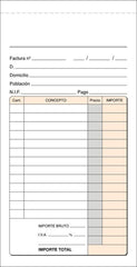 TALONARIO FACTURA 1/3 Fº T-44 NATURAL DUPLICADO AUTOCOPIANTE | 10 UNIDADES | (LOAN INDUSTRIAS GRAFICAS)