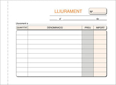 LLIURAMENTS 8º T-79/C APAISATS P, QUIMIC DUPLIC CATALAN | 10 UNIDADES | (LOAN INDUSTRIAS GRAFICAS)