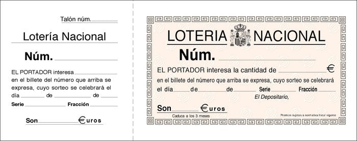 TALONARIO LOTERIA MEDIO CUARTO T-17 | 10 UNIDADES | (LOAN INDUSTRIAS GRAFICAS)