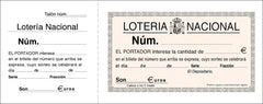 TALONARIO LOTERIA MEDIO CUARTO T-17 | 10 UNIDADES | (LOAN INDUSTRIAS GRAFICAS)