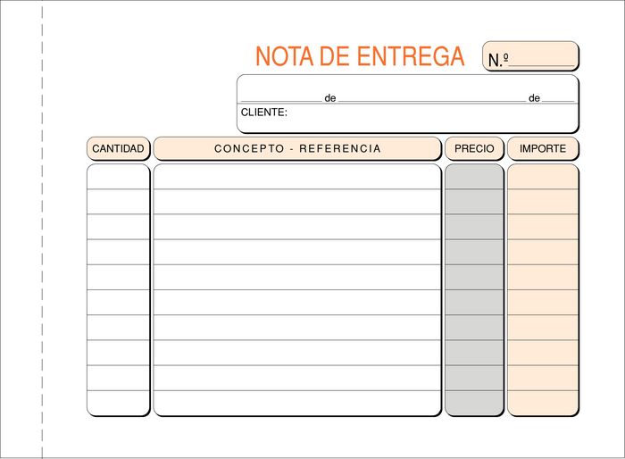 TALONARIO NOTA DE ENTREGA 8º T-32 APAISADO | 5 UNIDADES | (LOAN INDUSTRIAS GRAFICAS)
