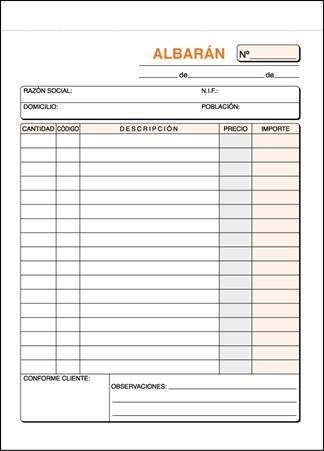TALONARIO ALBARANES 8º NATURAL DUPLICADO AUTOCOPIANTES | 10 UNIDADES | (LOAN INDUSTRIAS GRAFICAS)