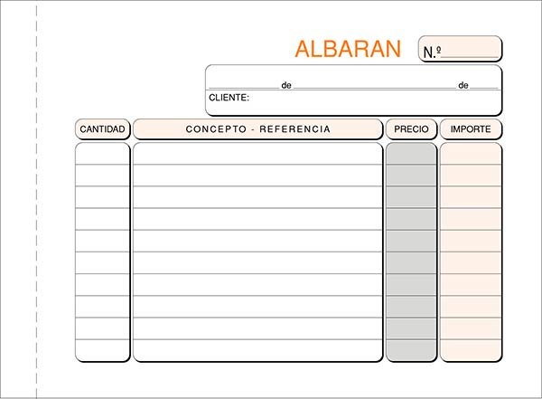 TALONARIO ALBARAN 8º T-123 APAISADO DUPLICADO AUTOCOPIANTE | 10 UNIDADES | (LOAN INDUSTRIAS GRAFICAS) Imagen principal del producto