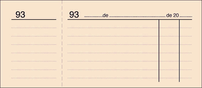 TALONARIO CAJA 1/3 DEL CUARTO T-24 NUMERADO NARANJA | 20 UNIDADES | (LOAN INDUSTRIAS GRAFICAS)