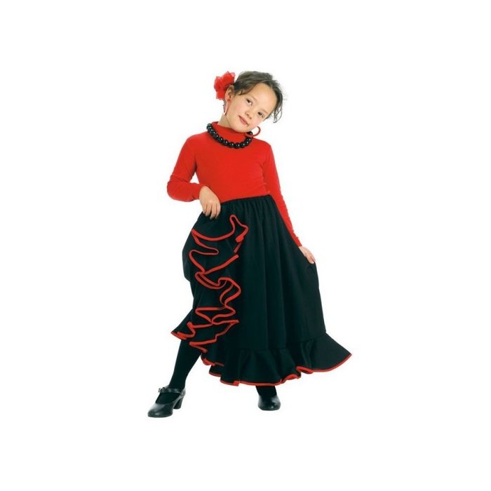 DISFRAZ FALDA ROCIERA INFANTIL NEGRA T-3 | DISFRACES LLOPIS | 1 UNIDAD | 8422802451132