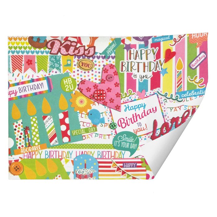 PAPEL REGALO PLIEGOS KRAFT BLANCO CELEBRACION 70X100CM | ARGUVAL, S,L | ENVASE 25 UDS. UNIDAD | 8422829617436 Imagen principal del producto