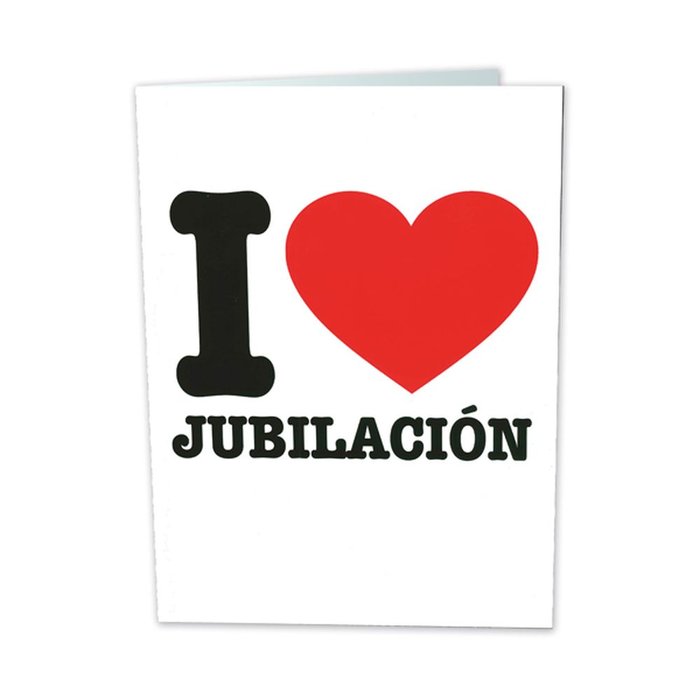TARJETA GIGANTE JUBILACION CON TEXTO INTERIOR BUSQUETS 6U | ARGUVAL, S,L | ENVASE 6 UDS. UNIDAD | 8422829710144 Imagen principal del producto