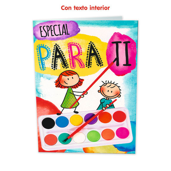 TARJETA GIGANTE PROFE PARA TI CON TEXTO INTERIOR BUSQUETS | ARGUVAL, S,L | ENVASE 6 UDS. UNIDAD | 8422831414542 Imagen principal del producto