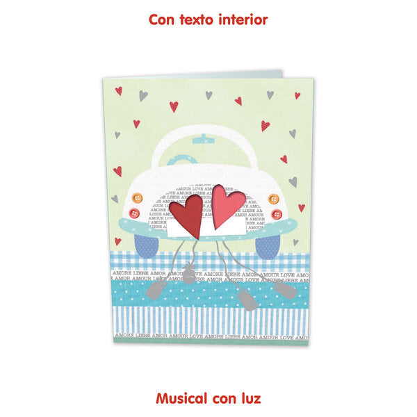 TARJETA MUSICA Y LUZ CORAZONES BUSQUETS 3U B03438429640 | ARGUVAL, S,L | 1 UNIDAD | 8422831422165 Imagen principal del producto