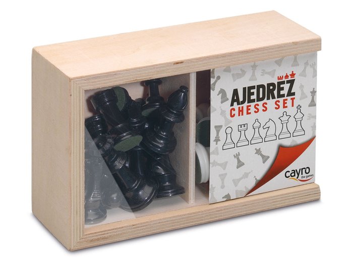 FICHAS AJEDREZ Nº4 EN CAJA DE MADERA | JUGUETES CAYRO S,L | 1 UNIDAD | 8422878000937 Imagen principal del producto