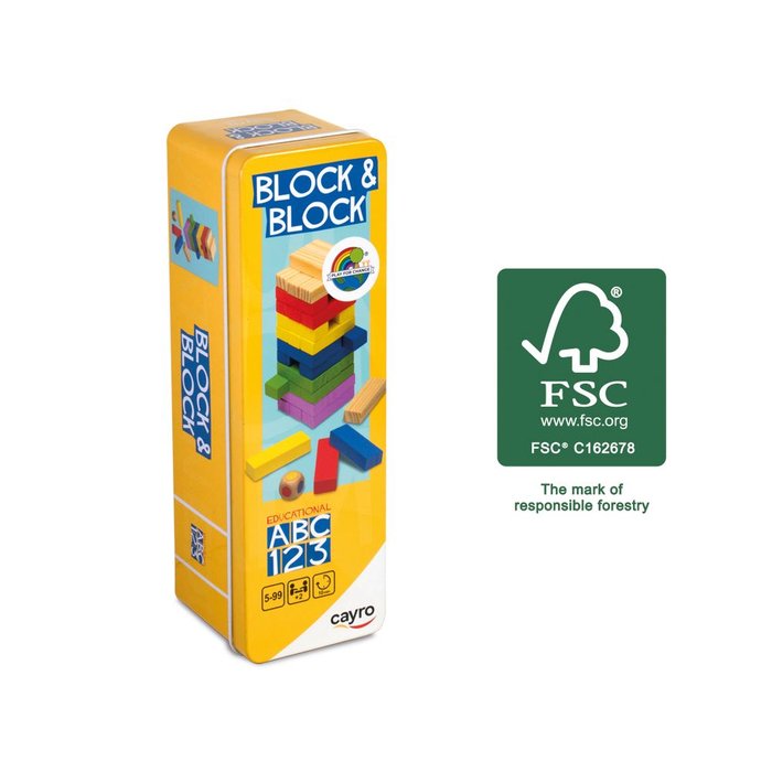 JUEGO DE MESA BLOCK & BLOCK METAL BOX | JUGUETES CAYRO S,L | 1 UNIDAD | 8422878071128 Imagen principal del producto