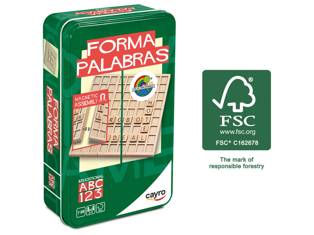 JUEGO FORMAPALABRAS TRAVEL METAL BOX | JUGUETES CAYRO S,L | 1 UNIDAD | 8422878071289 Imagen principal del producto