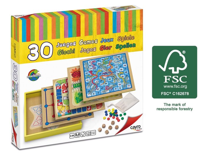 30 JUEGOS (MADER FSC) | JUGUETES CAYRO S,L | 1 UNIDAD | 8422878088300