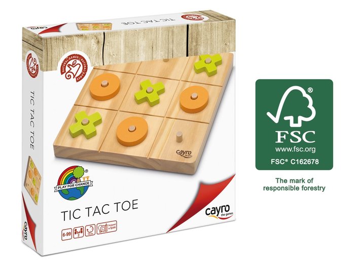 JUEGO DE MSA TIC TAC TOE (MADERA FSC) | JUGUETES CAYRO S,L | 1 UNIDAD | 8422878606801