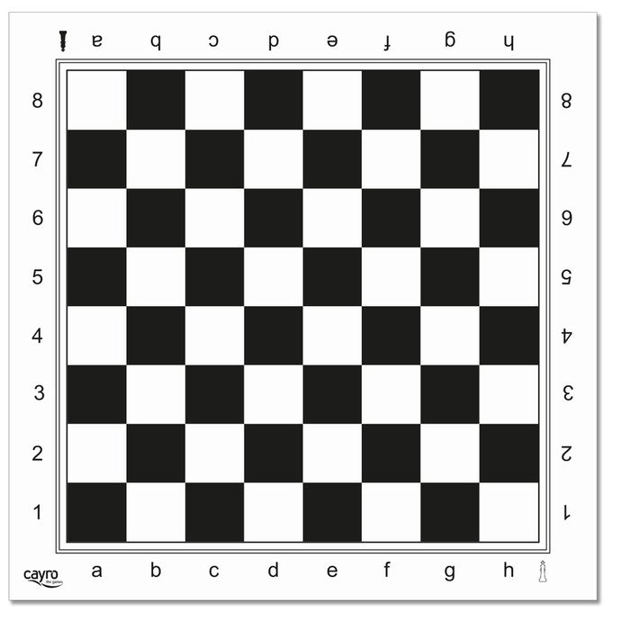 Tablero Ajedrez Profesional Plástico 45x45 Juguetes Cayro S.L