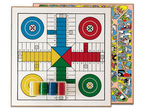 TABLERO PARCHIS OCA MADERA CON ACCESORIO 33 X 33 CM | JUGUETES CAYRO S,L | 1 UNIDAD | 8422878700486 Imagen principal del producto