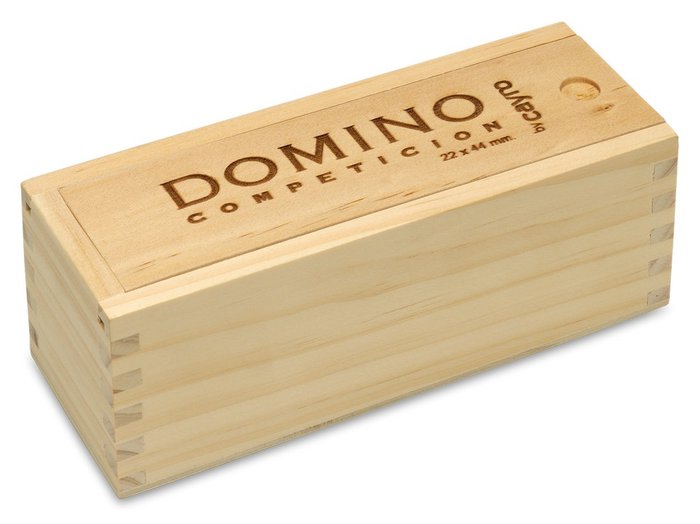 JUEGO DE MESA DOMINO COMPETICION CAJA MADERA | JUGUETES CAYRO S,L | 1 UNIDAD | 8422878702503 Imagen principal del producto