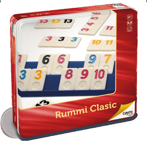 JUEGO DE MESA RUMMICLASIC METAL BOX | JUGUETES CAYRO S,L | 1 UNIDAD | 8422878707539 Imagen principal del producto