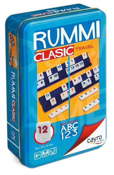 JUEGO DE MESA RUMMICLASIC TRAVEL METAL BOX | JUGUETES CAYRO S,L | 1 UNIDAD | 8422878707553 Imagen principal del producto