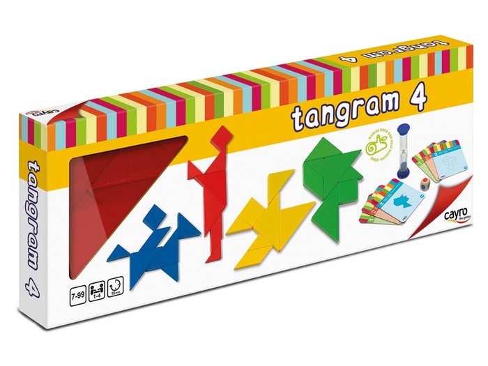 4 TANGRAMS MADERA | JUGUETES CAYRO S,L | 1 UNIDAD | 8422878808519 Imagen principal del producto
