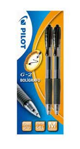 Bolígrafos Pilot G-2 Blister 1 Negro y 1 Azul