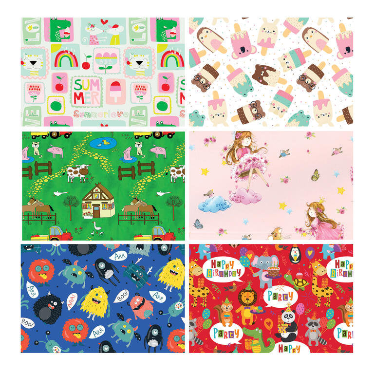 PAPEL REGALO ROLLO 070X2 INFANTIL 480002 | EUROCINSA | ENVASE 60 UDS. UNIDAD | 8422917232435 Imagen principal del producto