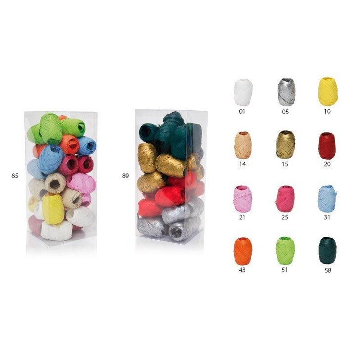 BARRILETE RAFIA 15MMX10M COLORES PASTELES | EUROCINSA | 1 UNIDAD | 8422917597930 Imagen principal del producto