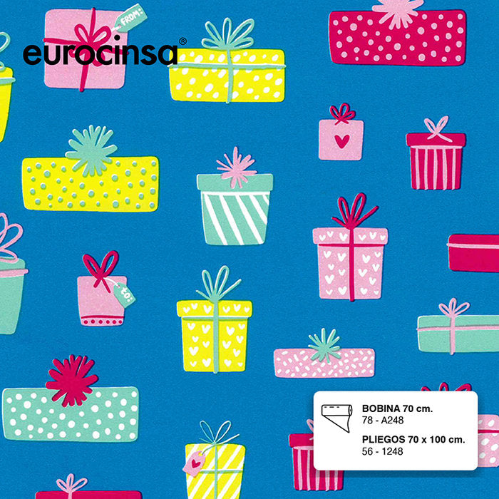 PAPEL REGALO BOBINA 62 CM TODO AÑO 78-F248 | EUROCINSA | 1 UNIDAD | 8422917737817 Imagen principal del producto