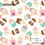 PAPEL REGALO BOBINA 31CM INFANTIL HELADOS ANIMALES | EUROCINSA | 1 UNIDAD | 8422917751448