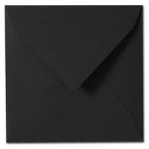 SOBRE 17X17 80GRS NEGRO | 25 UNIDADES | (MICHEL PAPELES ESPECIALES)
