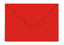 SOBRE 125X180 80GR ROJO | 25 UNIDADES | (MICHEL PAPELES ESPECIALES)