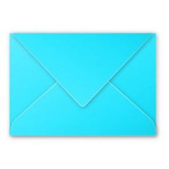 SOBRE 125X180 80GR AZUL TURQUESA | 25 UNIDADES | (MICHEL PAPELES ESPECIALES)